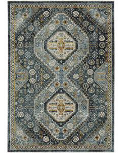 Aberdeen 7150b Blue/Gold Area Rug