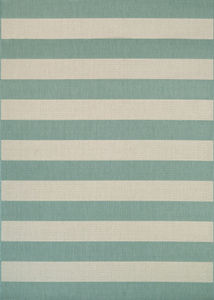 Afuera Yacht Club Sea Mist/Ivory Area Rug