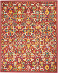 Allur ALR03 Red Multicolor Area Rug