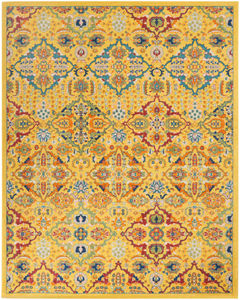 Allur ALR03 Yellow Multicolor Area Rug