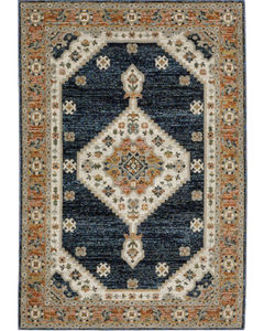 Andorra 2281e Blue/Orange Area Rug