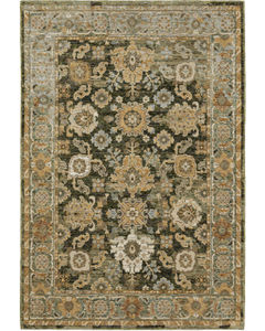 Andorra 2417b Green/Gold Area Rug