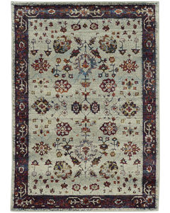 Andorra 6842d Stone/Red Area Rug