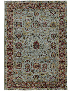 Andorra 7155a Blue/Red Area Rug