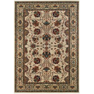 Ariana 431o Ivory/Red Area Rug