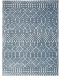 Astra Machine Washable ASW10 Blue Area Rug