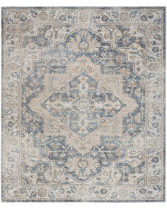 Astra Machine Washable ASW12 Grey Blue Rug
