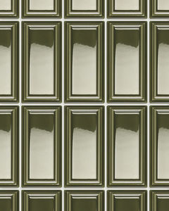 Baroque Olive Glossy Ceramic Tile