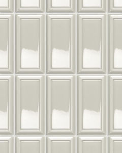 Baroque Pewter Glossy Ceramic Tile