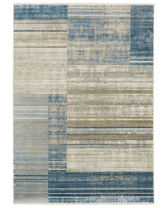 Bauer 90b Blue/Beige Area Rug