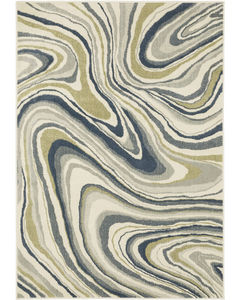 Branson br07a Ivory/Blue Area Rug