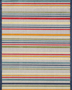 Calla 6927 Ivory/Multi Stripes Area Rug