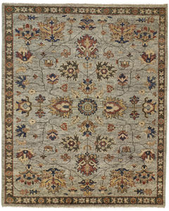 Carrington 6503F Gray/Gold/Red Area Rug