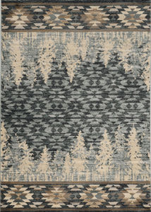 Chester 5636 Slate Blue Pines Area Rug