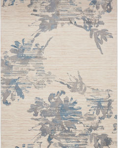 Ck005 Enchanting ECH01 Ivory/Grey/Blue Area Rug
