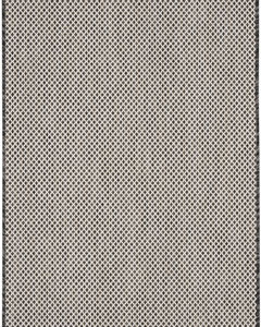 Courtyard COU01 Ivory Charcoal Area Rug