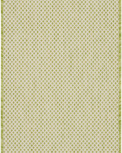 Courtyard COU01 Ivory Green Area Rug