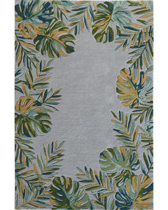 Cove Grey/Green Tropics Area Rug