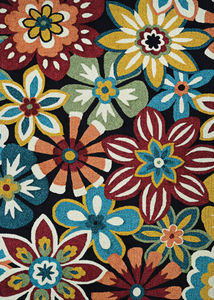 Covington Geranium Navy/Multi Area Rug