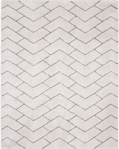 Dreamy Shag DRS03 Ivory/Grey Area Rug