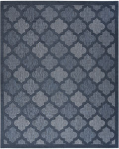 Easy Care NES01 Navy Blue Area Rug