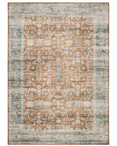 Charleston cha04 Rust/Blue Area Rug
