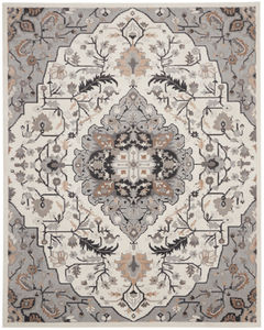 Elation ETN09 Ivory Grey Area Rug