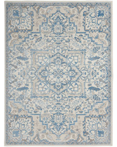 Elation ETN10 Ivory Blue Area Rug