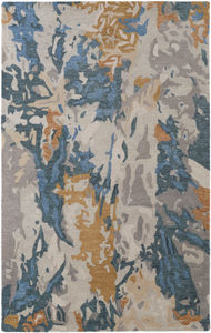 Everley 8645F Gray/Blue/Gold Area Rug