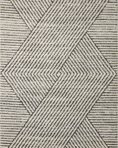 Fabian FAB-06 Charcoal/Ivory Area Rug