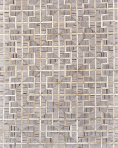 Fannin 0756F Gray/Ivory/Brown Rug