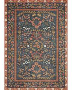 Fiore FIO-01 Navy/Rust Area Rug