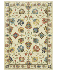 Francesca fr01g Ivory/Multi Area Rug