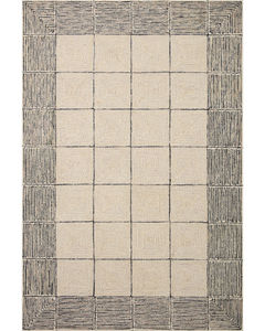 Francis FRA-02 Cream/Black Area Rug