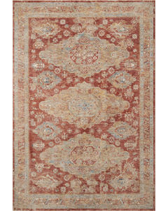 Gaia GAA-02 Gold/Brick Area Rug
