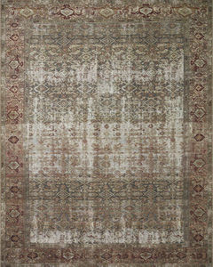Georgie GER-07 Moss/Salmon Area Rug