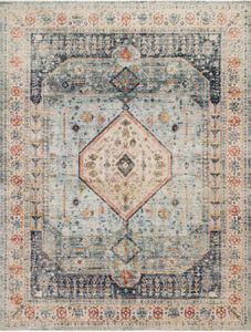 Graham GRA-03 Blue/Ant. Ivory Area Rug