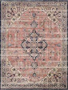 Graham GRA-06 Coral/Navy Area Rug