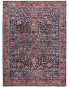 Grand Washables GRW02 Navy Brick Area Rug