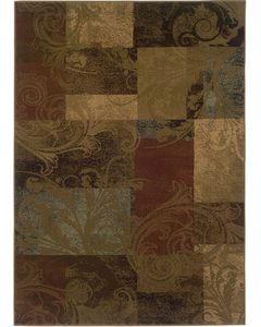 Hudson 36g Green/Red Area Rug