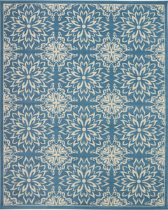 Jubilant JUB06 Ivory/Blue Area Rug