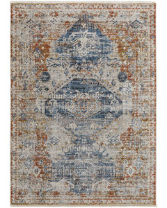 Kaia 39HWF Ivory/Orange/Blue Rug