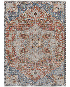 Kaia 39HXF Orange/Ivory/Blue Rug