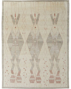 Kasbah 69G3F Tan/Gray/Red Area Rug
