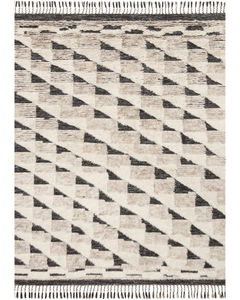 Khalid KF-02 Natural/Black Area Rug