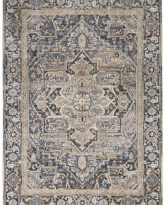 Moroccan Celebration KI381 Navy Area Rug