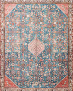 Layla LAY-10 Marine/Clay Area Rug