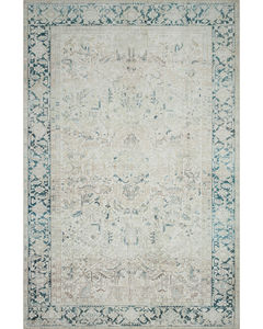 Lenna LEA-06 Natural/Denim Area Rug