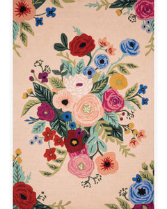Les Fleurs LES-03 Blush/Multi Area Rug