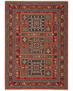 Lilihan 2c Red/Multi Area Rug